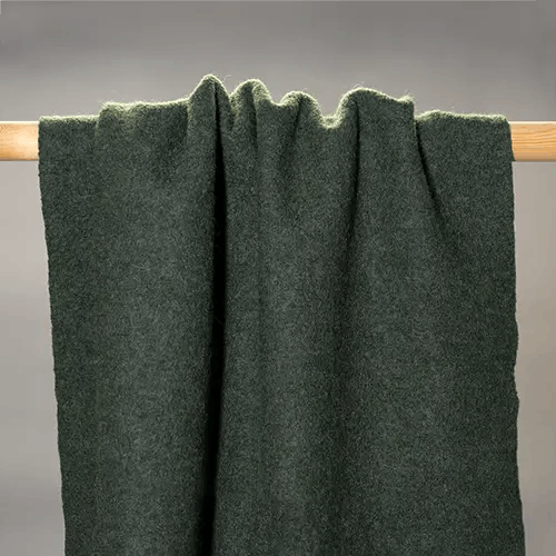 SAMPLE - Virgin wool - boiled - forest green