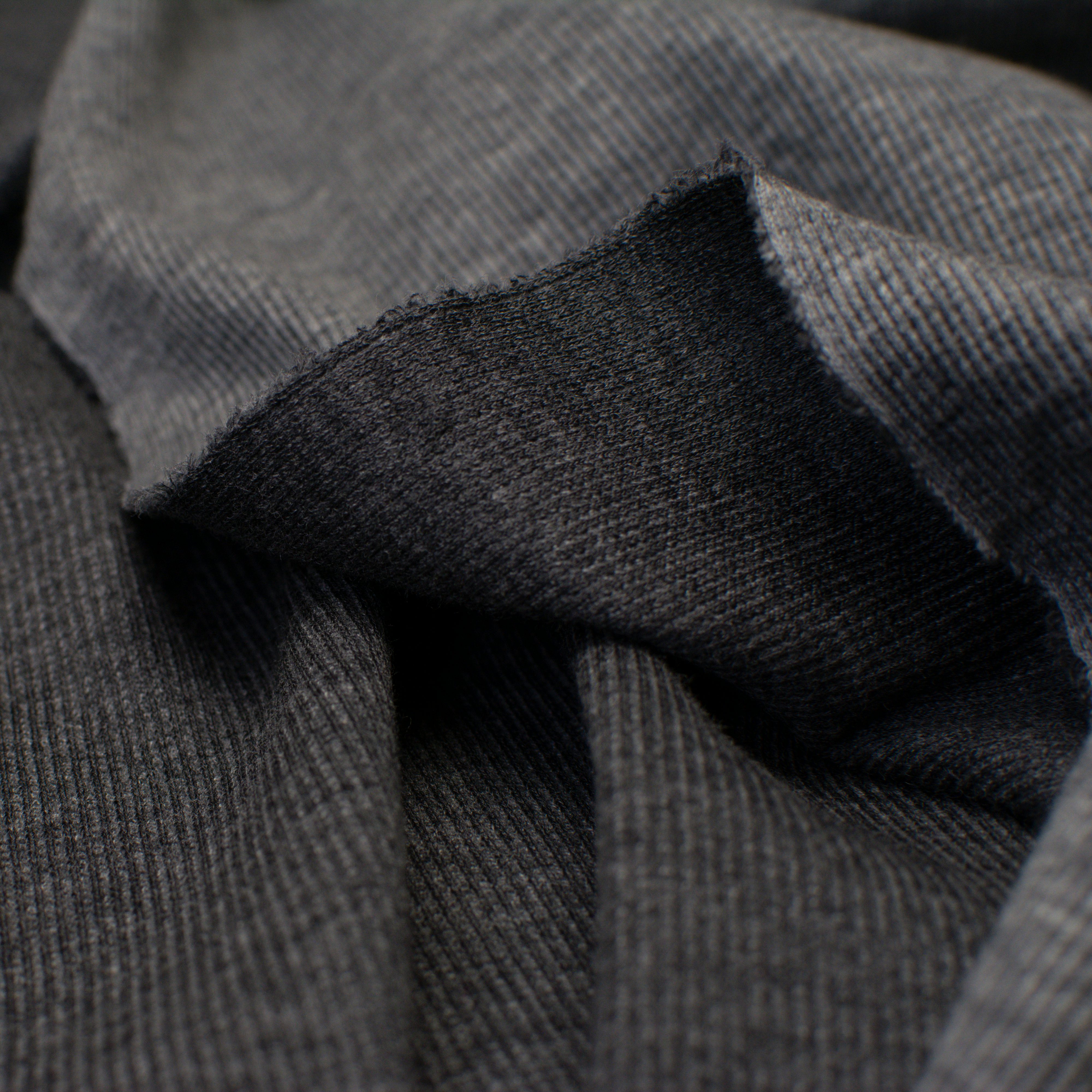 Cotton - rib knit - stone grey