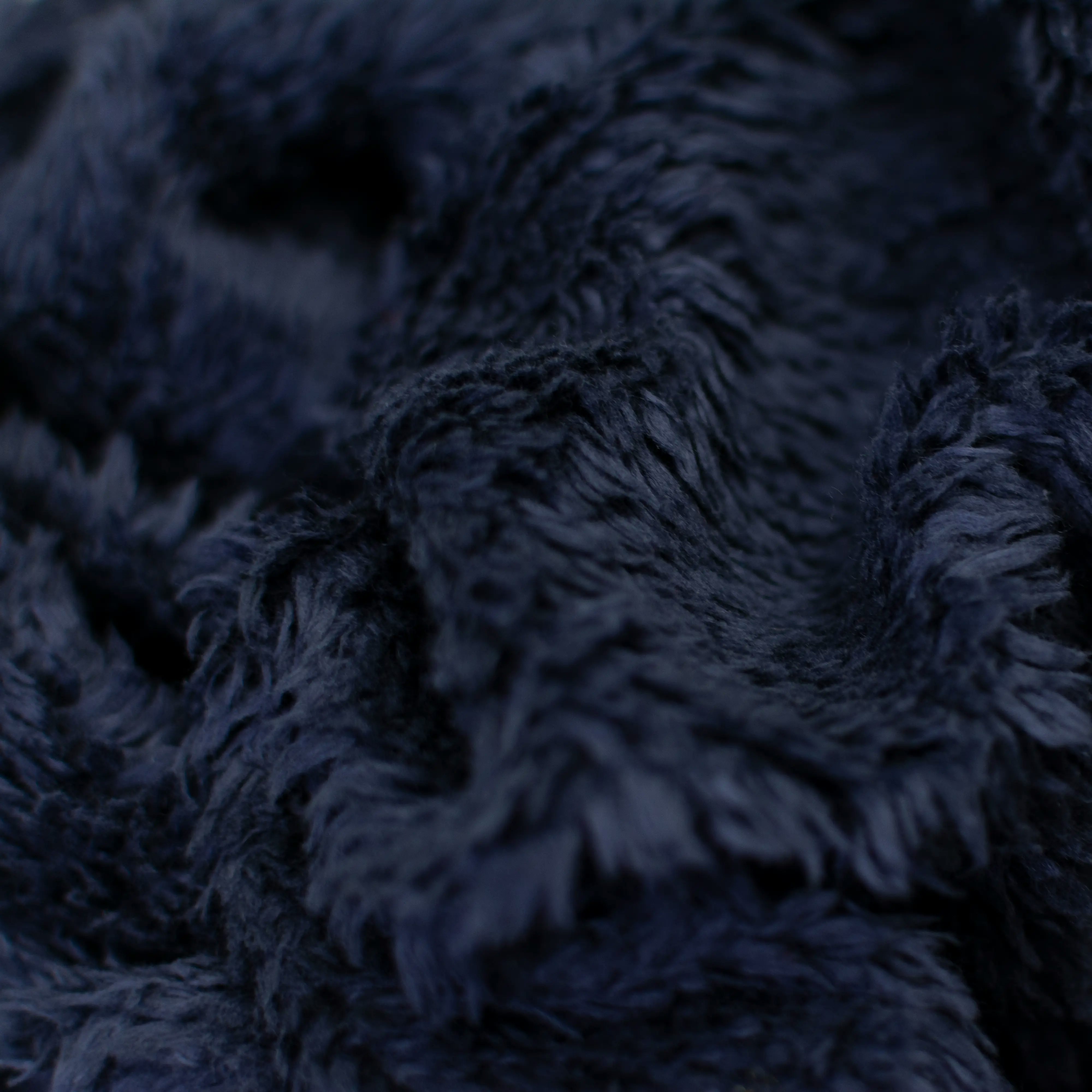 Baumwolle - Teddy - Nachtblau
