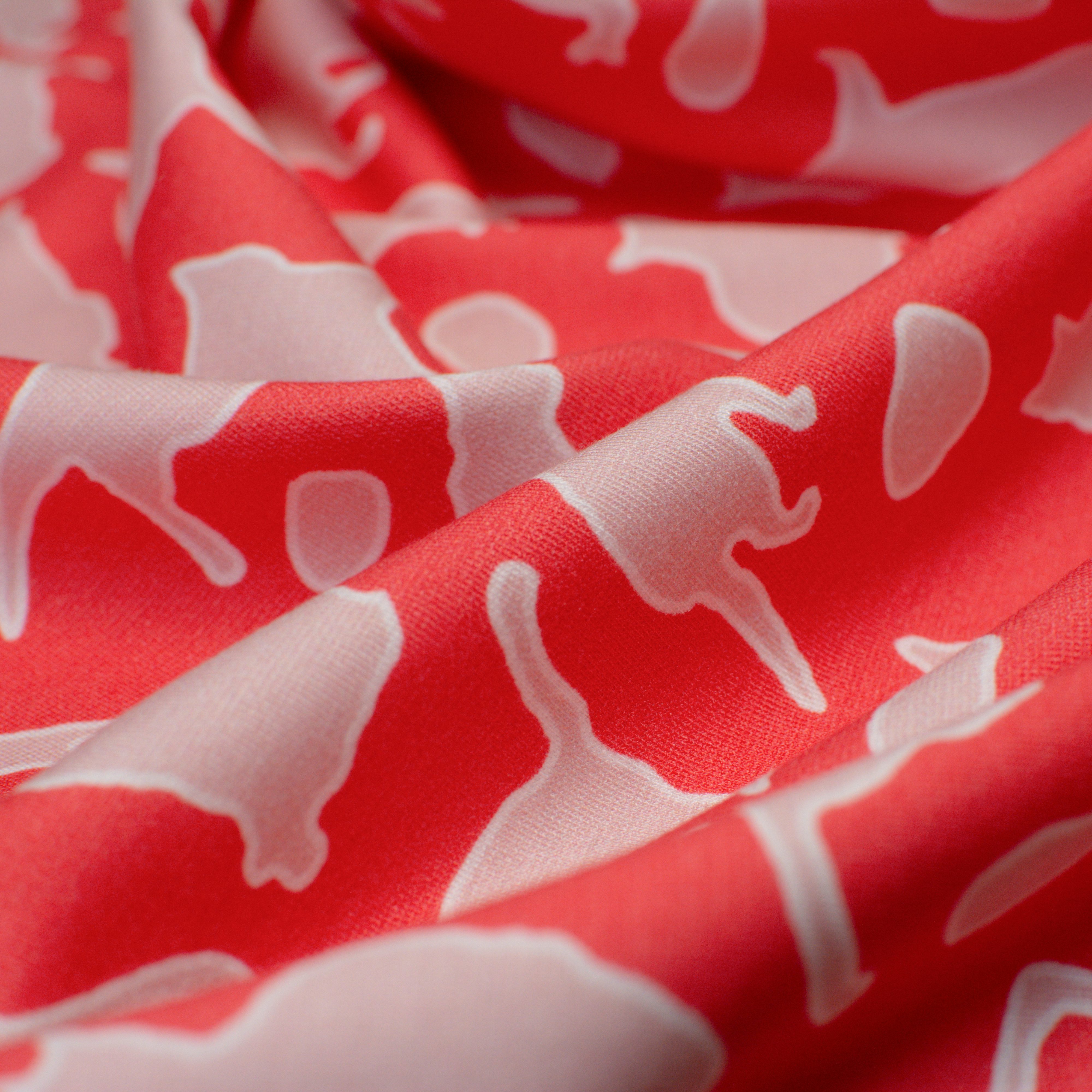 Viscose - jersey heavy - print pink