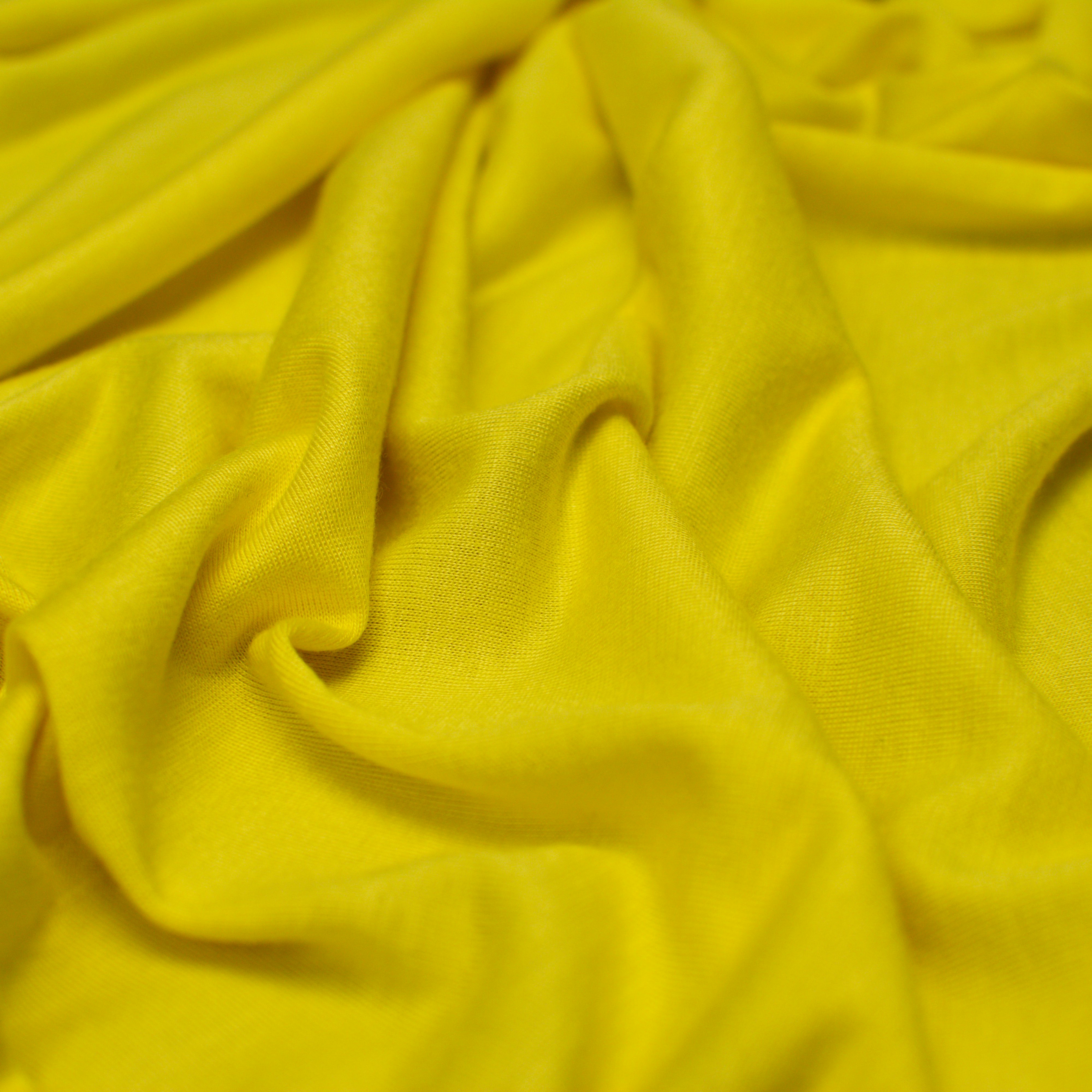 Viscose silk - jersey light - lemon yellow