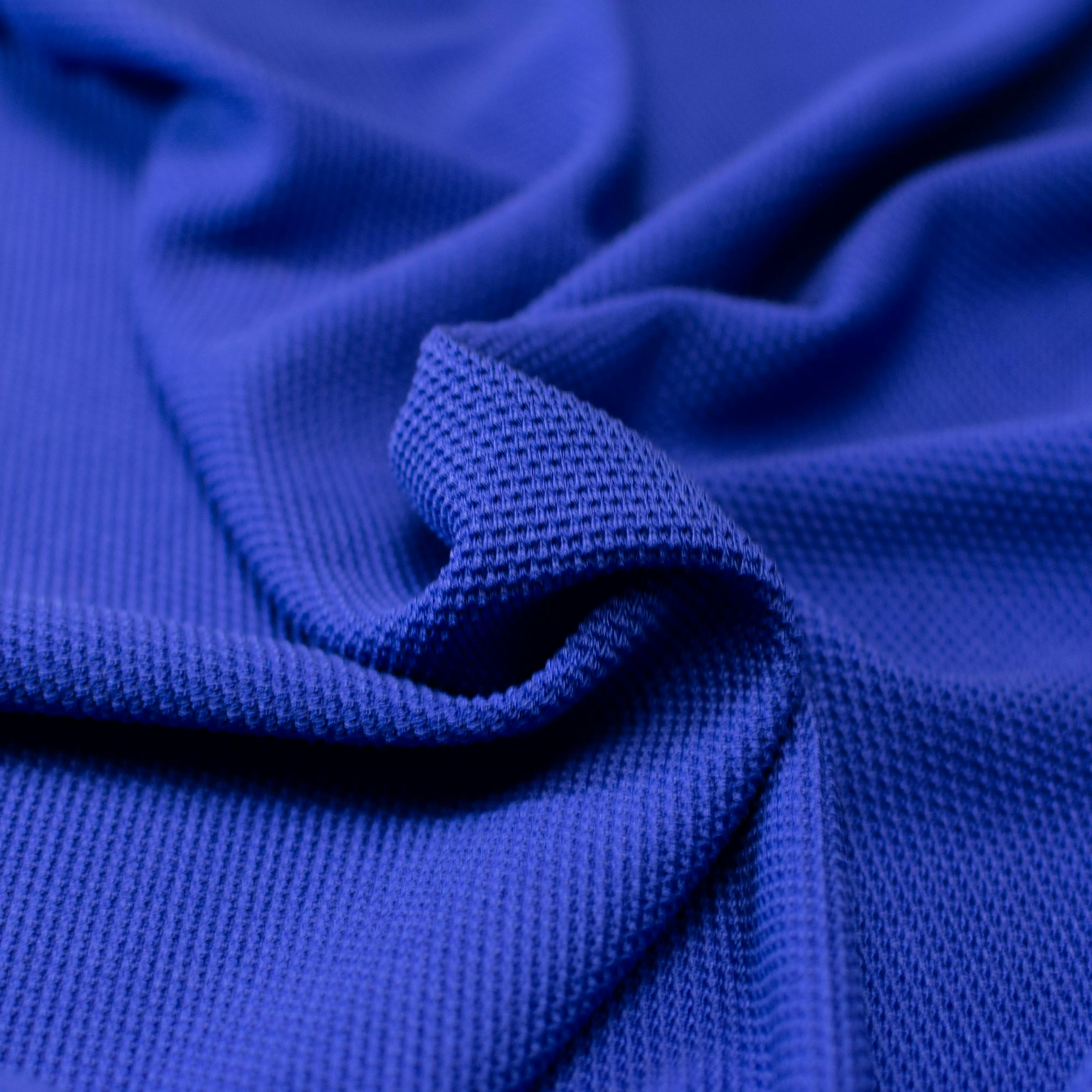 Tencel - Piqué - kraftvolles Blau